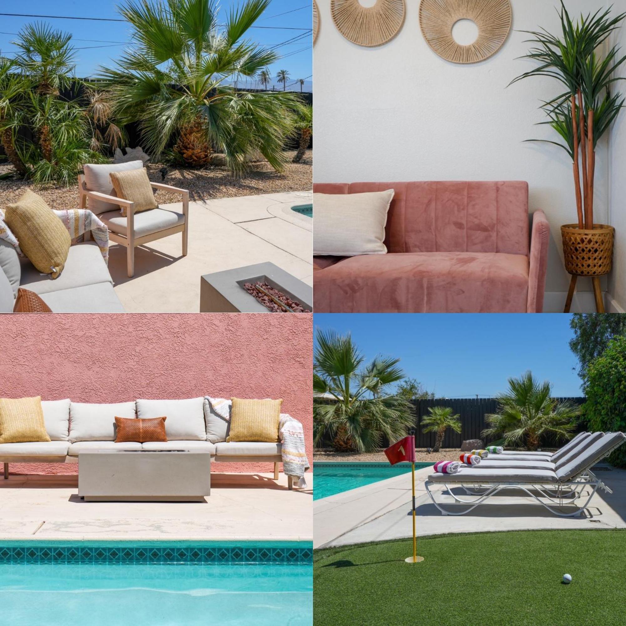 The Pink Cactus - Desert Retreat - Luxe Pool, Golf & Game Room Indio Exterior foto